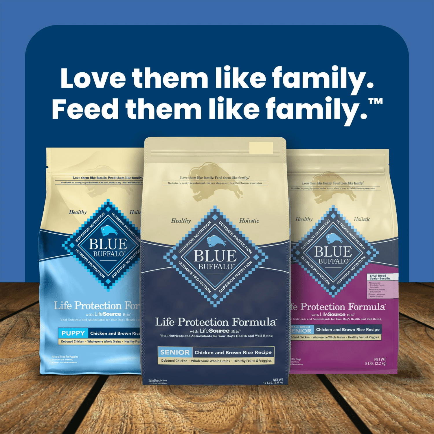 BLUE Life Protection Formula recette poulet et riz brun pour chiens âgés