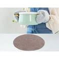 thumbnail image 4 of REGALWOVEN Rustic Placemats Set of 6 Round Placemats for Dining Table Decor Indoor Outdoor Kitchen Table Mat Wipe Clean Coffee 15*15in, 4 of 6