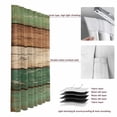 thumbnail image 6 of Farmhouse Dark Sage Green Brown Blackout Curtains for Bedroom/Living Room, Pinch Pleated Black Out Curtains, Vintage Wooden Striped Room Darkening Window Drapes with Hooks 2 Panels, 59"x70", 6 of 8