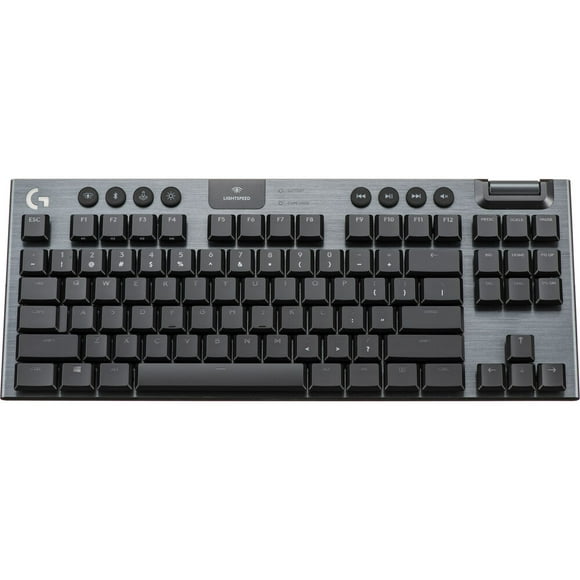 Logitech G915 TKL Tenkeyless LIGHTSPEED Wireless RGB Mechanical Gaming Keyboard - Clavier - Rétro-Éclairé - USB, Bluetooth, 2,4 GHz - Interrupteur à Clé: GL Linear - Noir