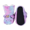 thumbnail image 5 of Unicorn Slipper Socks for Women Cozy Warm Lined Fuzzy Socks Slippers Indoor Booties with Non Slip Grippers, Purple Tie-Dye S/M, 5 of 6