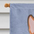 thumbnail image 3 of Carolines Treasures BB1440CHF Rouge Corgi Drapeau de Bienvenue Toile Maison Taille, 3 of 4