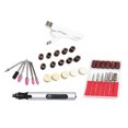 thumbnail image 1 of taladro de uñas Mini de amoladora eléctrica USB, Mini de molienda de taladro eléctrico, de herramientas de grabado de corte de pulido - 35 piezas de plata, 1 of 8