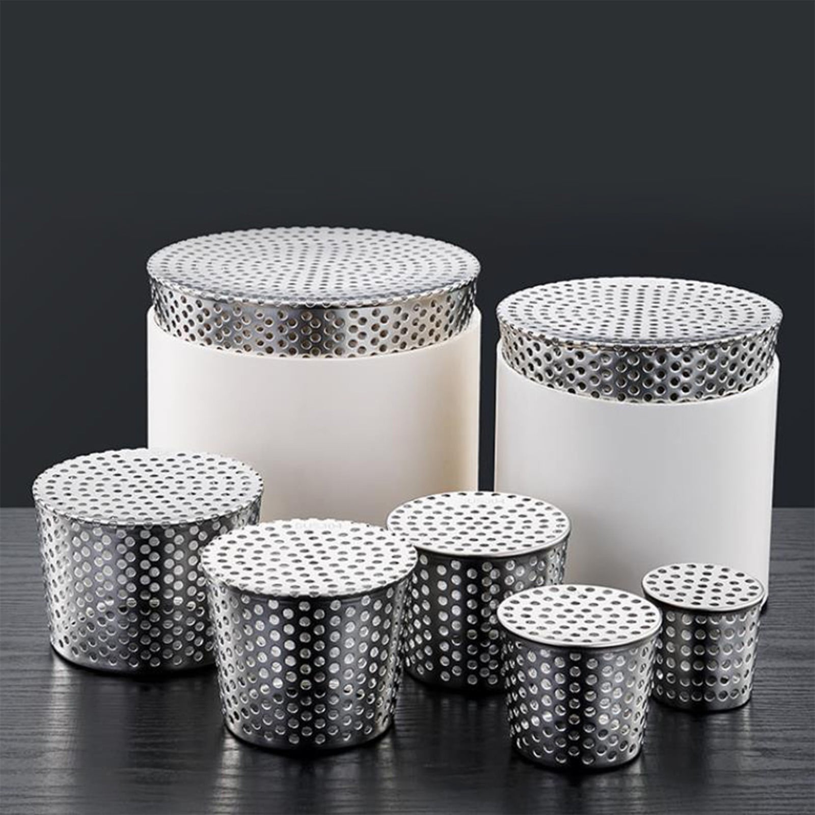 Lot De 20 Filtres En Acier Inoxydable Pour Tuyaux - Design Concave - Réutilisables - Pour Usage Domestique Et Plomberie