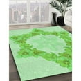 thumbnail image 2 of Ahgly Company Indoor Round Patterned Stoplight Go Green Area Rugs, 4' Round, 2 of 6