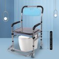 thumbnail image 4 of Chaise de Commode de Douche, Chaise de Chevet Hauteur Réglable pour Handicapé, 4 of 7