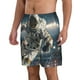thumbnail image 2 of Balery Astronaut Soccer Field Traje de Baño Estilo Hawaiano para Hombre, Shorts de Secado Rápido con Bolsillos-Small, 2 of 6