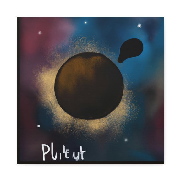 Pluto's Celestial Beauty - Canvas
