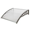 thumbnail image 7 of Zimtown 39" x 35.4 "  Patio Outdoor Front Door Window Awning Patio Eaves Canopy PC Cover UV Rain Snow, 7 of 7