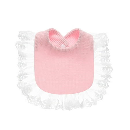 

Coduop Infant Baby Drool Bibs Lace Trim Soft Absorbent Teething Feeding Bib for Newborn Boys Girls