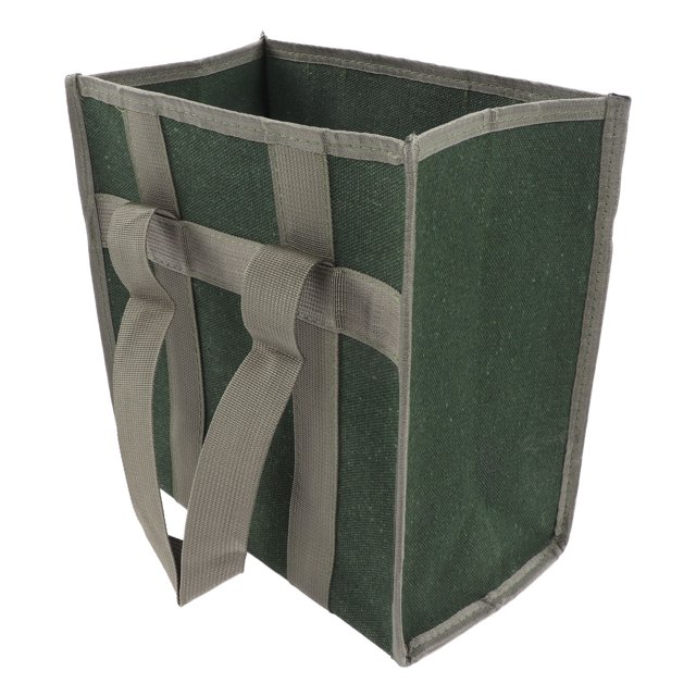 Wide Mouth Tool Bag, Waterproof OD Green Tool Storage Bag, Durable Multi Functional Large Capacity Handbag, Electrician Hardware Tool Organizer Case For Wrench, Plier, Nails