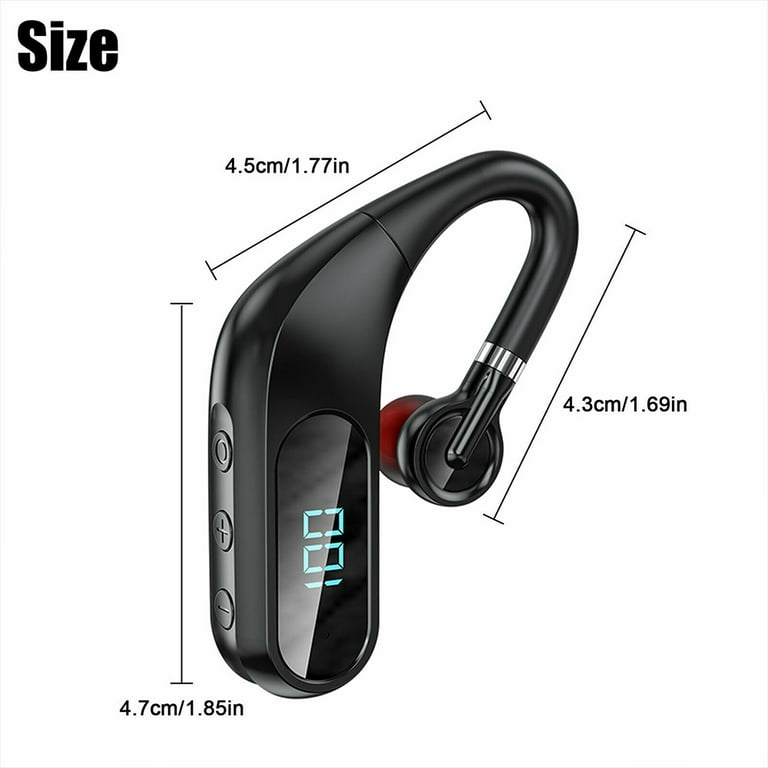 Bluetooth Headset Bluetooth 5.0 Handsfree Earpiece with Mic