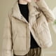 thumbnail image 4 of Abrigos acolchados para mujer, nuevas prendas de abrigo de invierno, simples, sólidos, informales, holgados, con cuello alto, chaquetas de plumón cortas gruesas y cálidas, 4 of 5