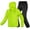 Fluo, variant on Motorcycle Rain Suit,Waterproof Hi Vision Reflective Bicycle Rain Coat with Adjustable Hood (Fluo, X-Large)