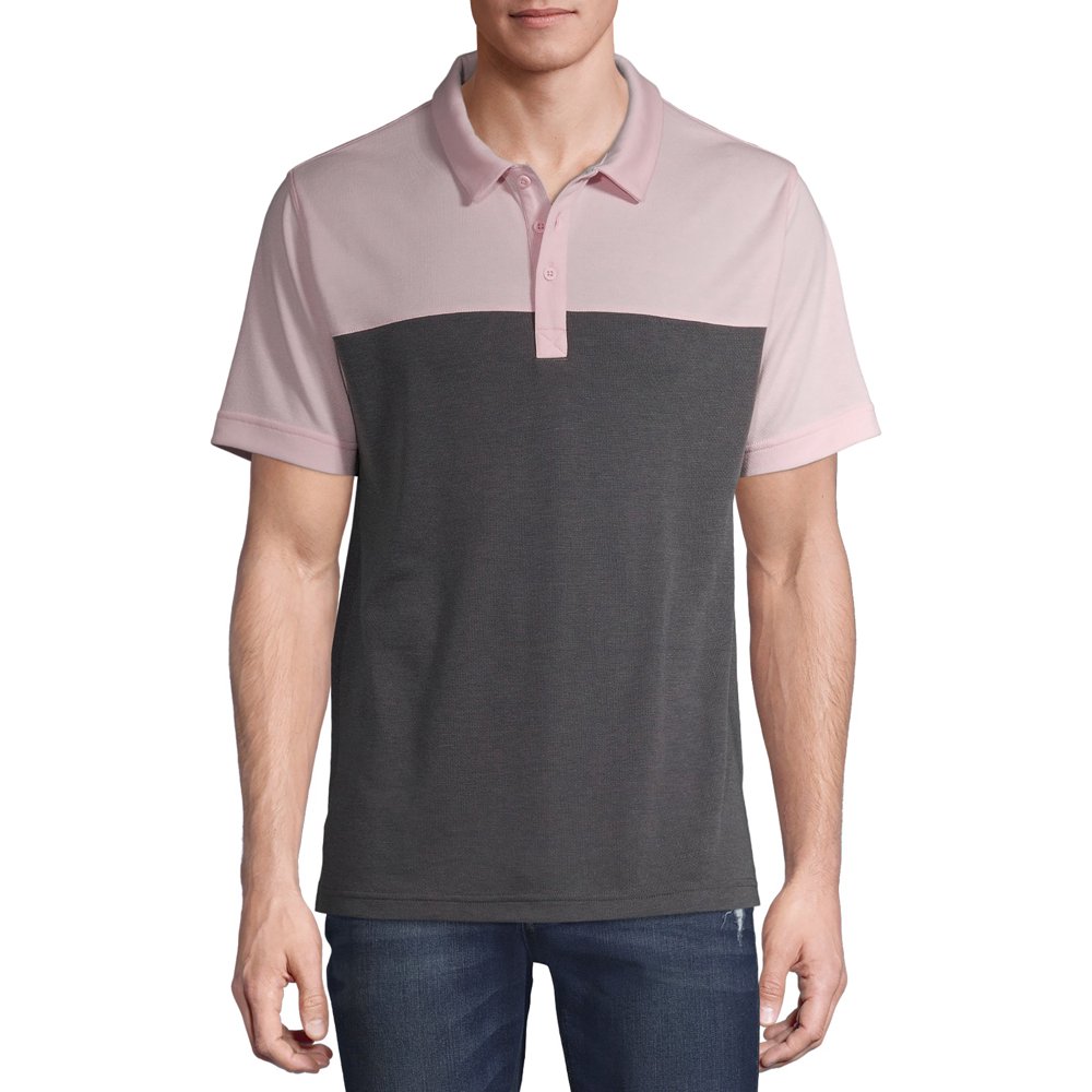 Men's and Big Men's Short Sleeve Polyester Polo, up to