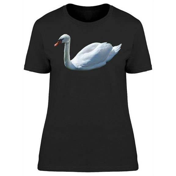 White Swan Sitting T-Shirt Women -Image by Shutterstock, Female Small
