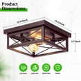 thumbnail image 4 of Luminarias industriales Kondras, color marrón claro, 2 unidades, 4 of 7
