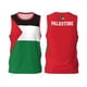 thumbnail image 2 of Camiseta deportiva de baloncesto con la bandera de Palestina para hombre y niño, multifunción, para correr, fitness, sin mangas, con nombre personalizado exclusivo, 2 of 4
