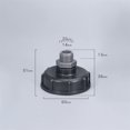 thumbnail image 1 of S60*6 Filetage à 1/2 Pouces 3/4 Pouces 1 Pouces Filetage Fin Connecteur de Réservoir d'Eau IBC Accessoires de Raccord de Réservoir IBC, Étanche, 1 of 7