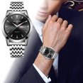thumbnail image 1 of WIFKLSIIPG Men's Watch Business Wear Watch Casual Stainless Steel Night Light Men's Two Color Watch, 1 of 5
