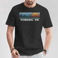 thumbnail image 2 of Retro Sunset Stripes Vonore Tennessee T-Shirt – Vintage Travel Graphic Tee for Men Women Kids, Scenic Small Town Pride Shirt, Great Souvenir or Gift for Tennessee Locals and , Size XL, Color Black, 2 of 3
