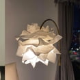 thumbnail image 1 of Paper Lamp Shade Hanging Light Fixture Flower Shaped Lampshade for Living, 1 of 8