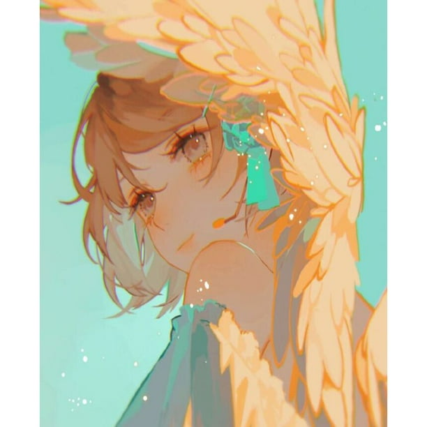 Mojoyce Diy Digital Oil Paint By Number Anime Girl Color Drawing Art Sxd Walmart Com Walmart Com