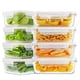 thumbnail image 1 of Juego de 8 Contenedores de Vidrio para Alimentos Bayco 880 ml con Tapa Hermética, 1 of 6