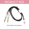 thumbnail image 2 of unbranded Cable Convertidor De Audio Tipo C A 1 4 Negro Compatible Con Smartphones Y Tablets, 2 of 7