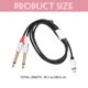 thumbnail image 4 of Cable de repuesto Leifggao USB C a audio dual de 1/4" (1 m), cable convertidor para equipos de audio, 4 of 6