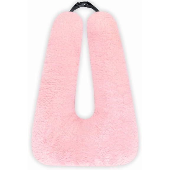 Travel Pillow for Kids and Adults – Ergonomic Car Neck Pillow for Sleeping, Comfortable Head and Body Support, Essential for Road Trips, Airplanes, and Daily Use (Pink)