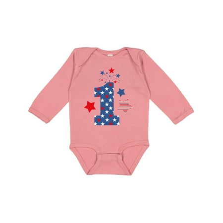 

Inktastic Firecracker 1st Birthday Gift Baby Boy or Baby Girl Long Sleeve Bodysuit