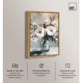 thumbnail image 2 of White Petal Ghosts Canvas Print Floral Wall Decor by Art Remedy, Gold Frame, 10 x 15, 2 of 7