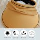 thumbnail image 3 of Sombrero de protección solar con parte superior vacía y ajustable de 55 a 60 cm de circunferencia para mujer, sombrero para el sol de verano para exteriores con lazo, 3 of 6