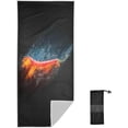 thumbnail image 2 of SKYSONIC Beach Towels 30"x60", Chili Fire Water Camping Towels Sand Free Beach Towel, Large Beach Towels Quick Dry Bath Travel Towels Pool Yoga Beach Mat for Men Women, 2 of 7