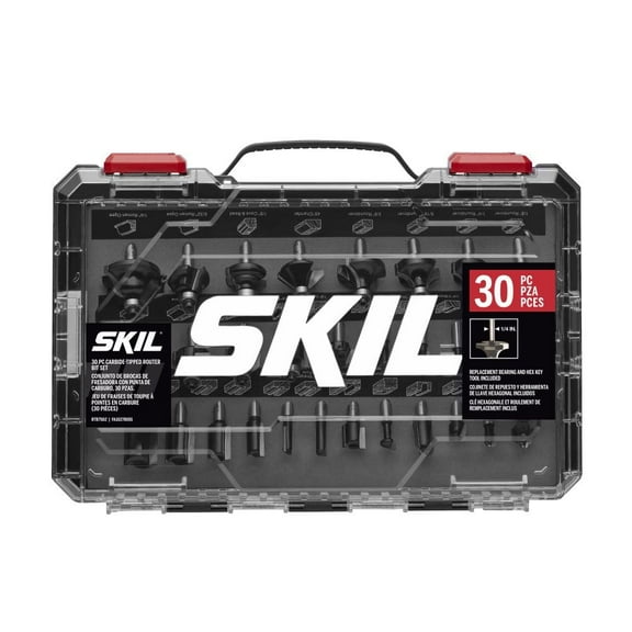 Skil Carbide-Tipped Router Bit Set 30 Piece