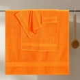 thumbnail image 3 of GLAMBURG Ultra Soft 8-Piece Towel Set - 100% Pure Ringspun Cotton, Contains 2 Oversized Bath Towels 27x54, 2 Hand Towels 16x28, 4 Wash Cloths 13x13 - Ideal for Everyday use, Hotel & Spa - Orange, 3 of 7