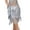 #489-Silver, variant on Roncen Scarf for Belly Dancing, Women's Belly Dance Scarf with Gold Coins Skirts for Bellydance, Zumba or Yoga Class