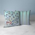 thumbnail image 4 of Leafy Peacock Circles Throw Pillow with Removable Cover in Green 20x20, 4 of 6