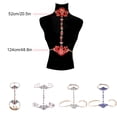 thumbnail image 4 of Qarigey Cadena de cuerpo de cristal, collar de cintura a la moda, decoración centelleante, collares encantadores cómodos, accesorios para fiesta de Ropa, zapatos y accesorios Miscelánea Azul Qarigey AP015049-04, 4 of 6