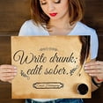 thumbnail image 4 of Write Drunk Edit Sober - 11x14 Unframed Art Print - Great Gift to Writers, 4 of 6