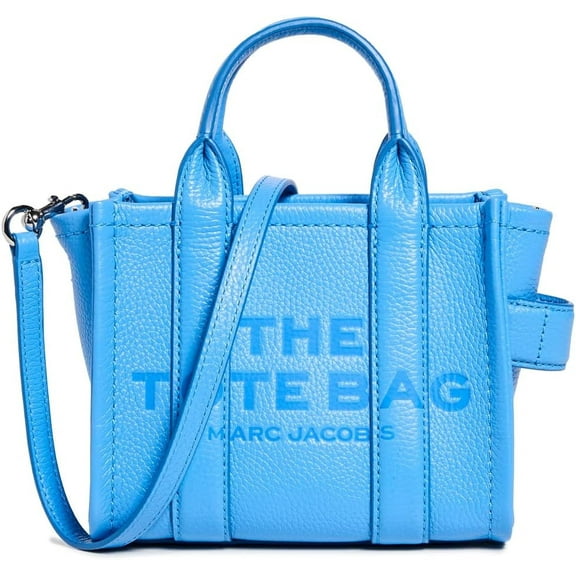 Marc Jacobs Women's The Leather Crossbody Tote Bag Spring Blue H053L01RE22-436