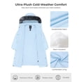 thumbnail image 6 of Wantdo Women's Recycled Jacket Mid-Length Winter Coat Quilted Winter Outerwear Jacket Light Blue M, 6 of 8