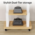 thumbnail image 5 of Soporte para TV BEISHI Mobile Rolling Cart 32-75 pulgadas, blanco, 5 of 5