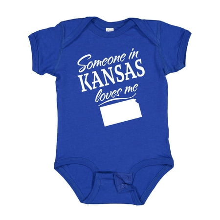 

Inktastic Someone in Kansas Loves Me Gift Baby Boy or Baby Girl Bodysuit