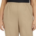 thumbnail image 3 of Alfred Dunner Women's Plus Size Solid Elastic Waist Pants, 3 of 5