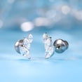 thumbnail image 5 of Limerencia Hypoallergenic Titanium F136 Screw In Flat Back Earrings Implant Grade G23 Tragus Helix Cartilage 20G Piercing for Women's Sensitive Ears, 5 of 6