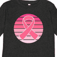 thumbnail image 4 of Inktastic Breast Cancer Pink Ribbon Retro Girls Long Sleeve Toddler T-Shirt, 4 of 5