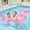 Pink, variant on Inflatable Swim Ring Pool Float, Mermaid Dinosaur Unicorn Animal Swimming Tube Raft for Pool Beach Water Activities(Pink,One Size)