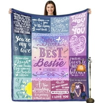 Bestie Gifts for Women, Bestie Blanket, for Women, Friendship Blanket for Best Friends Women, Birthday Gift for Bestie, BFF, Best Friend Throw Blanket for Bed Couch 50"x60"